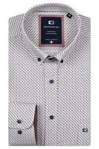 Giordano Brando Soft Twill Fantasy Dots Pattern Shirt Deep Mauve-Multi