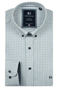 Giordano Brando Soft Twill Fantasy Dots Pattern Shirt Navy-Multi