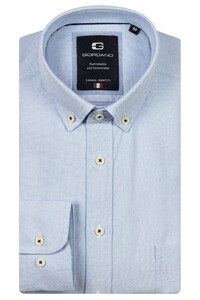 Giordano Brando Soft Washed Oxford Overhemd Soft Blue