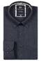 Giordano Brando Wooltouch Melange Flanel Twill Overhemd Navy