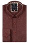 Giordano Brando Wooltouch Melange Flanel Twill Overhemd Rood