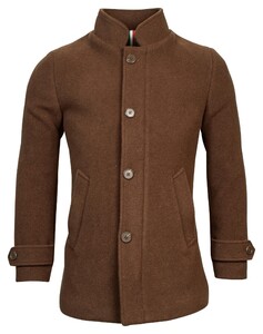 Giordano Brian Wool Mix Melange Jas Bruin