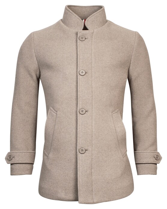 Giordano Brian Wool Mix Melange Jas Zand