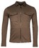 Giordano Carissio Full Zip Knitted Plain Twill Overshirt Donker Bruin