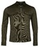 Giordano Carissio Full Zip Knitted Plain Twill Overshirt Olijf Groen