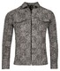 Giordano Carissio Full Zip Knitted Wool Blend Check Overshirt Dark Navy