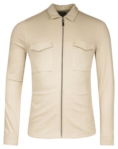 Giordano Carissio Uni Color Full Zip Overshirt Beige