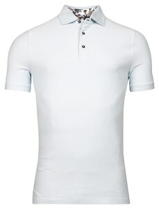 Giordano Cortona Uni Color Cotton Blend Poloshirt Light Blue