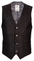 Giordano Davide Wool Mix Star Flock Waistcoat Black