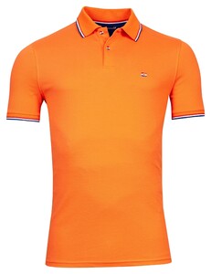 Giordano Dutch Orange Piqué Solid Holland Collar Poloshirt Fine Orange