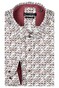 Giordano Edward Cutaway Collar Fantasy Chains Pattern Overhemd Rood