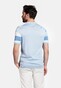 Giordano Enzo Knitted Vertical Diagonal Stripe Zip Poloshirt Navy