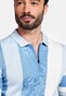 Giordano Enzo Knitted Vertical Diagonal Stripe Zip Poloshirt Navy
