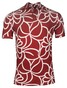 Giordano Formentini Cotton Stretch Organic Pattern Piqué Polo Rood
