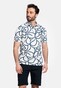 Giordano Formentini Cotton Stretch Organic Pattern Piqué Polo Wit