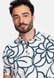 Giordano Formentini Cotton Stretch Organic Pattern Piqué Polo Wit