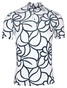 Giordano Formentini Cotton Stretch Organic Pattern Piqué Polo Wit