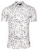 Giordano Formentini Floral Pattern Subtle Stretch Piqué Polo Wit