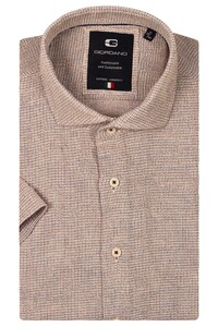Giordano Front Cutaway Structured Shirt Pastel Pink