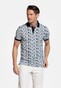 Giordano Genardi Fantasy Allover Leaves Pattern Piqué Poloshirt Navy-Multi