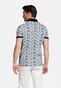 Giordano Genardi Fantasy Allover Leaves Pattern Piqué Poloshirt Navy-Multi