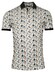 Giordano Genardi Fantasy Allover Leaves Pattern Piqué Poloshirt Navy-Multi