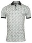 Giordano Genardi Subtle Stretch Graphic Squares Pattern Piqué Polo Navy-Multi