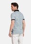 Giordano Genardi Subtle Stretch Graphic Squares Pattern Piqué Polo Navy-Multi