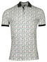 Giordano Genardi Subtle Stretch Graphic Squares Pattern Piqué Polo Rood-Multi