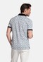 Giordano Genardi Subtle Stretch Graphic Squares Pattern Piqué Poloshirt Red-Multi