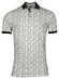 Giordano Genardi Subtle Stretch Graphic Squares Pattern Piqué Poloshirt Red-Multi