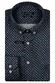 Giordano Ivy Abstract Mini Floral Graphic Satin Stretch Button-Down Shirt Navy-Multi