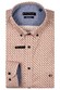 Giordano Ivy Allover Abstract Pattern Button Down Satin Stretch Overhemd Rood-Multi