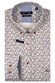 Giordano Ivy Allover Dot Pattern Satin Stretch Button Down Overhemd Navy-Multi