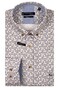 Giordano Ivy Allover Dot Pattern Satin Stretch Button Down Overhemd Navy-Multi