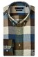 Giordano Ivy Button Down Brushed Twill Large Check Overhemd Donkergroen-Multi