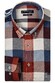 Giordano Ivy Button Down Brushed Twill Large Check Overhemd Rood-Multi