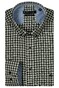 Giordano Ivy Button Down Colorful Twill Check Overhemd Donker Groen