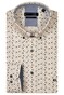 Giordano Ivy Button Down Linnen Look Graphic Pattern Overhemd Apple Green-Multi
