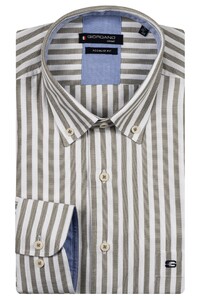 Giordano Ivy Button Down Oxford Stripe Shirt Pastel Green