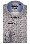 Giordano Ivy Button-Down Squares Fantasy Graphic Satin Stretch Overhemd Deep Mauve-Multi