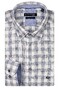 Giordano Ivy Cotton Linnen Check Pattern Overhemd Licht Blauw