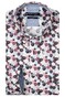 Giordano Ivy Fantasy Stamps Circles Pattern Button-Down Overhemd Cerise