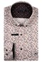 Giordano Ivy Graphic Circles Button-Down Satin Strech Overhemd Deep Mauve-Multi