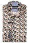Giordano Ivy Graphic Half Circles Fantasy Overhemd Rood-Multi