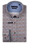 Giordano Ivy Graphic Squares Circles Satin Stretch Overhemd Deep Mauve-Multi