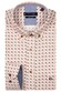 Giordano Ivy Graphic Triangle Pattern Button Down Overhemd Rood-Multi
