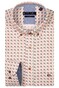 Giordano Ivy Graphic Triangle Pattern Button Down Overhemd Rood-Multi