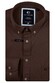 Giordano Ivy Jersey Liquid Cotton Button-Down Overhemd Donker Bruin