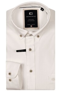 Giordano Ivy Jersey Liquid Cotton Button-Down Overhemd Optical White